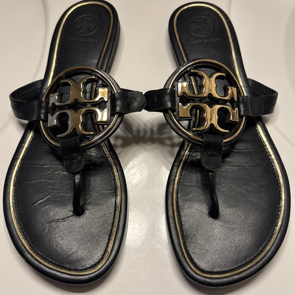 Tory Burch black slides
